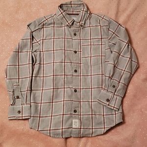 Gray Plaid Button Up